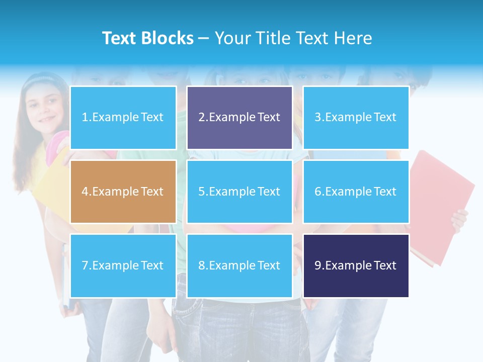 Kid Cheerful Friendship PowerPoint Template