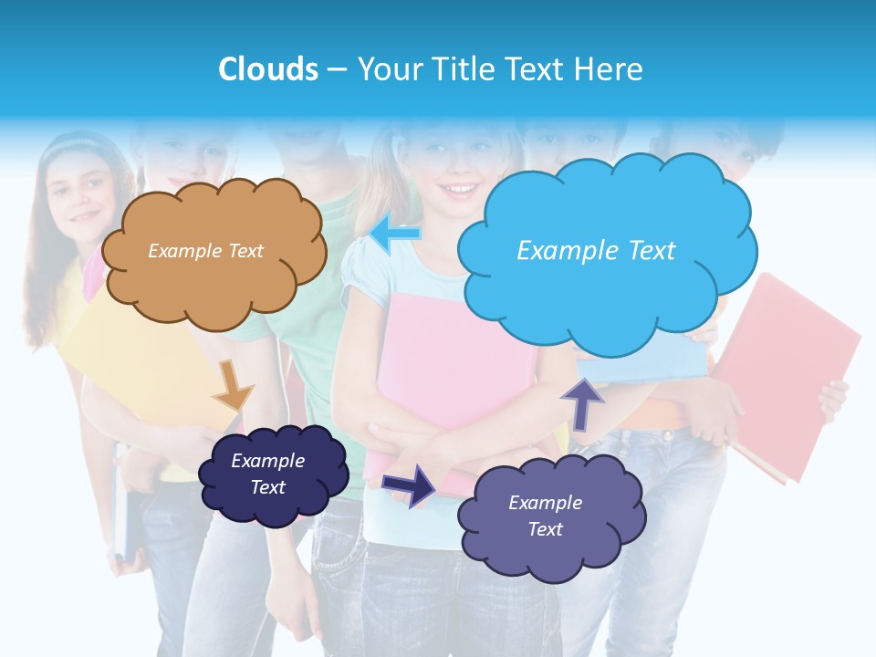 Kid Cheerful Friendship PowerPoint Template