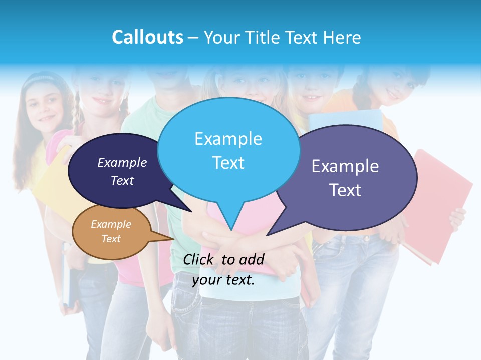 Kid Cheerful Friendship PowerPoint Template