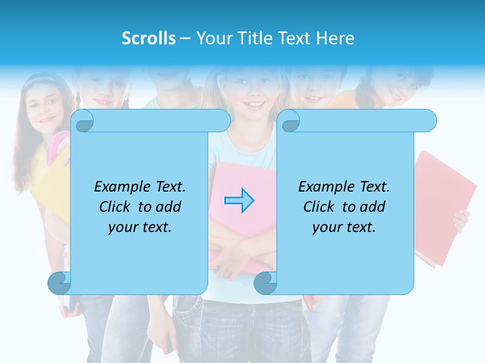 Kid Cheerful Friendship PowerPoint Template