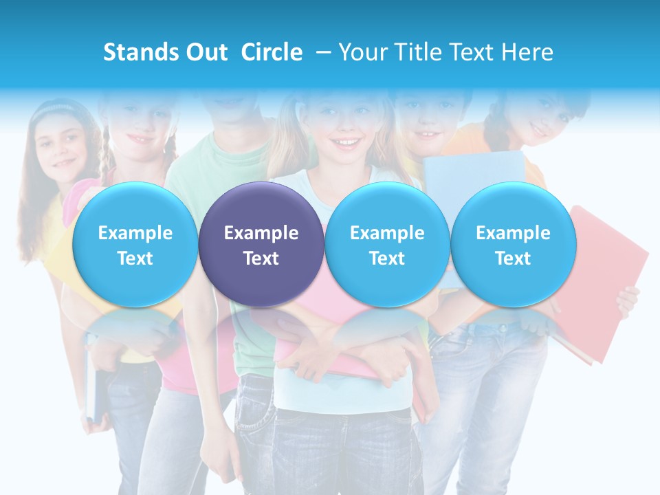 Kid Cheerful Friendship PowerPoint Template