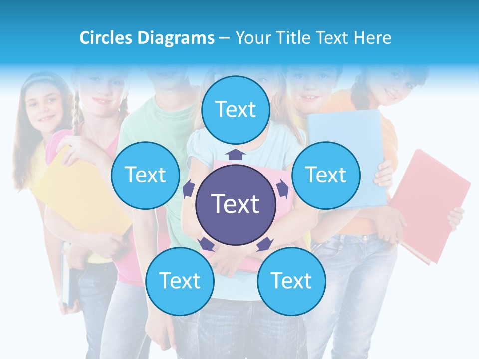 Kid Cheerful Friendship PowerPoint Template