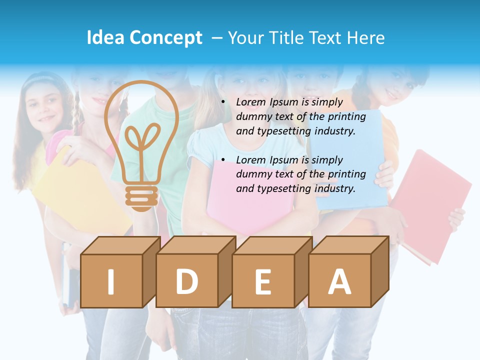 Kid Cheerful Friendship PowerPoint Template