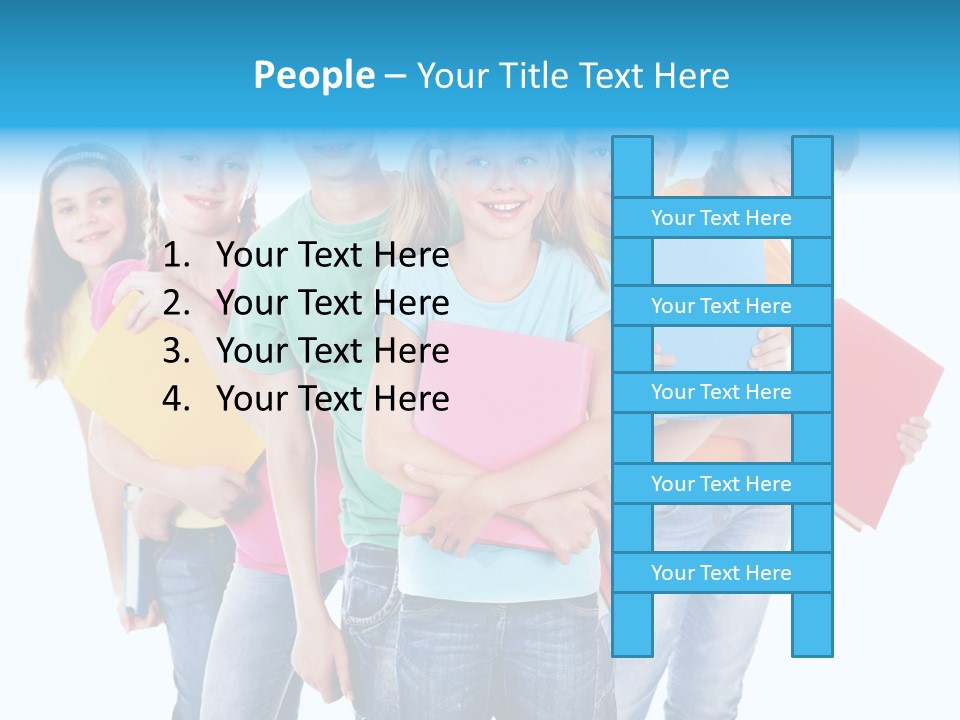 Kid Cheerful Friendship PowerPoint Template