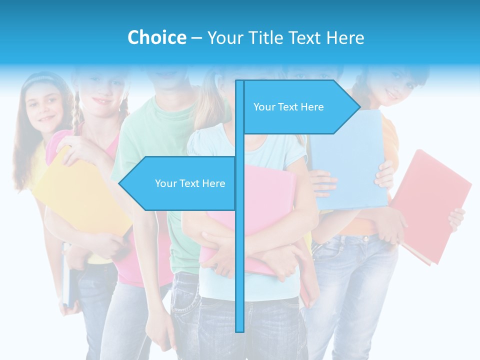 Kid Cheerful Friendship PowerPoint Template