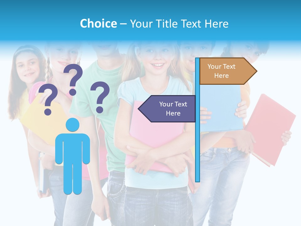 Kid Cheerful Friendship PowerPoint Template