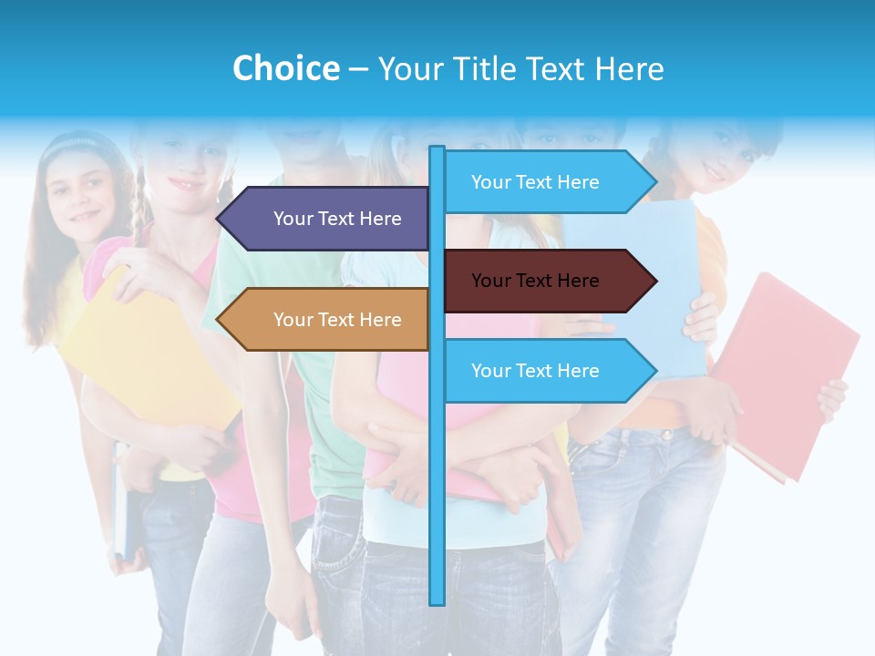 Kid Cheerful Friendship PowerPoint Template