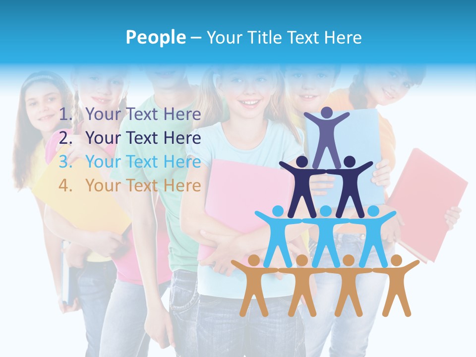 Kid Cheerful Friendship PowerPoint Template