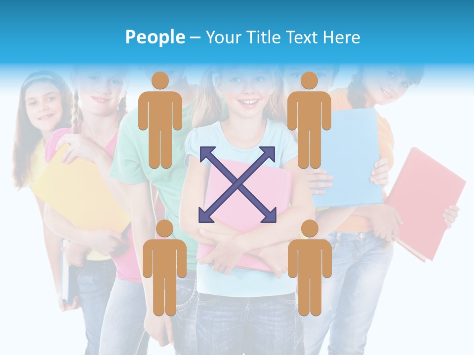 Kid Cheerful Friendship PowerPoint Template