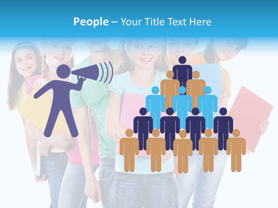 Kid Cheerful Friendship PowerPoint Template