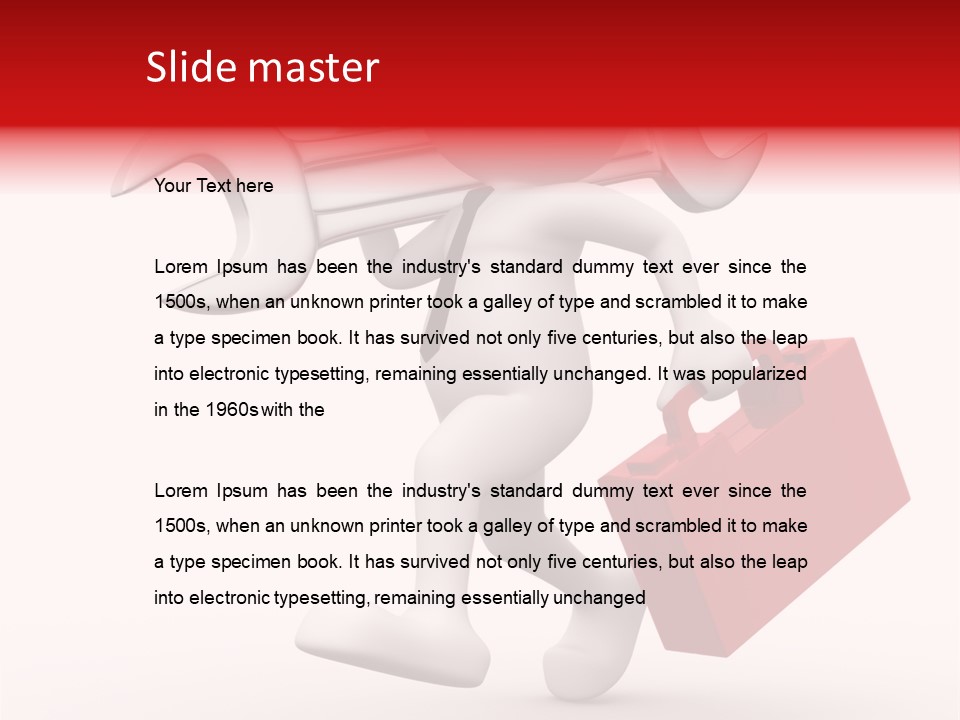 Worker Industry Check PowerPoint Template