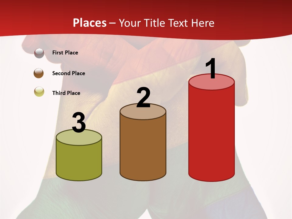 Victory Gesture Visibility PowerPoint Template