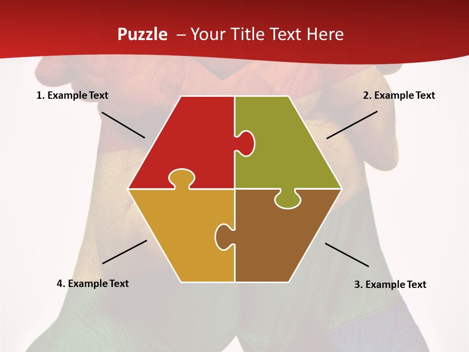 Victory Gesture Visibility PowerPoint Template