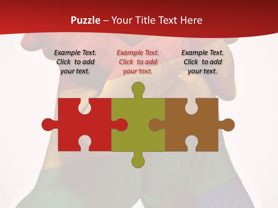 Victory Gesture Visibility PowerPoint Template