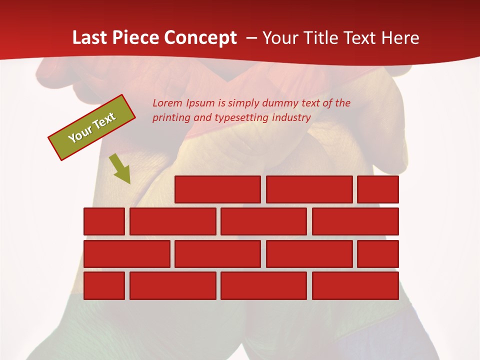 Victory Gesture Visibility PowerPoint Template