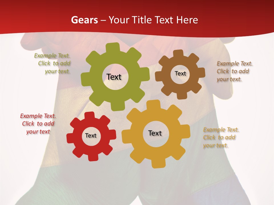 Victory Gesture Visibility PowerPoint Template