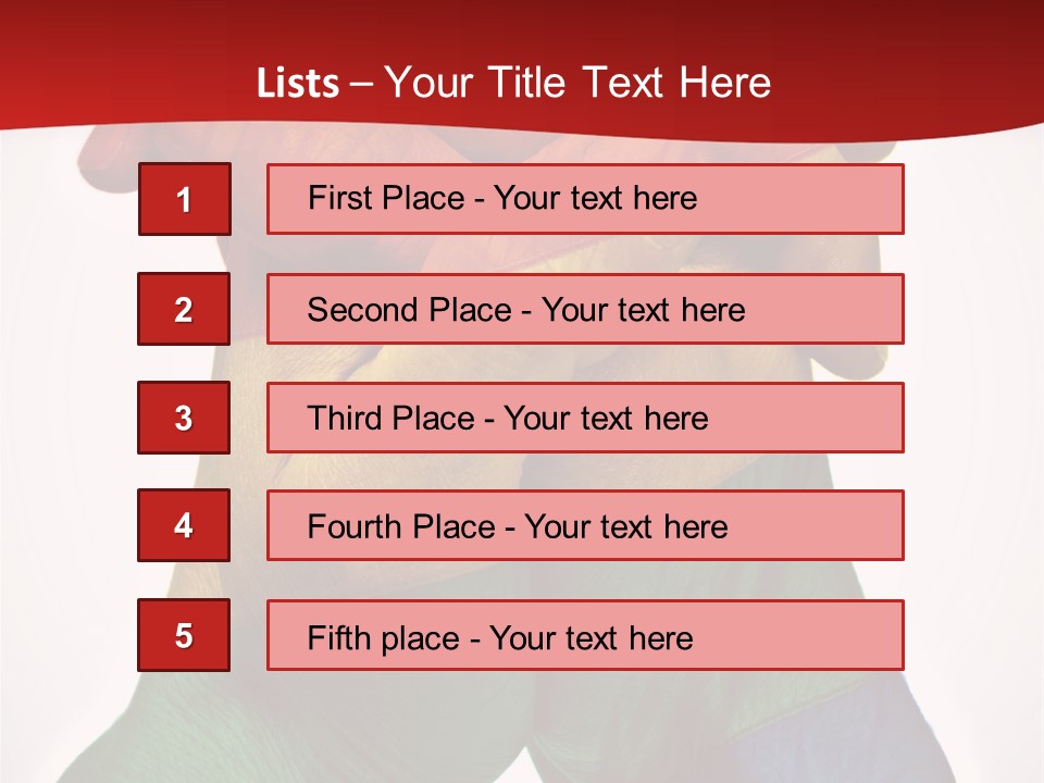 Victory Gesture Visibility PowerPoint Template