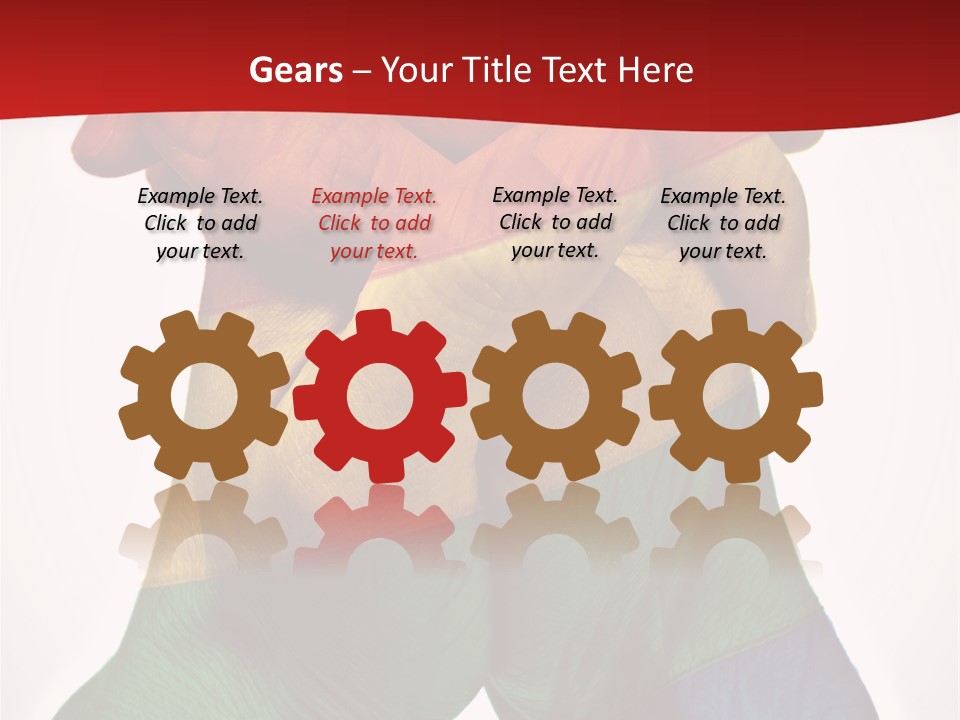 Victory Gesture Visibility PowerPoint Template