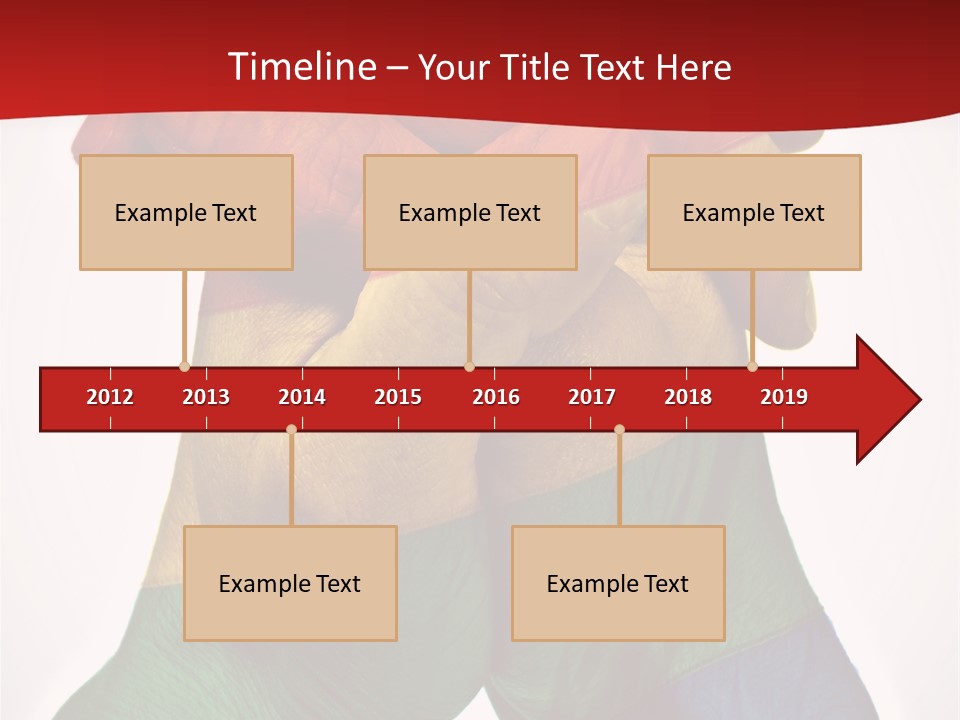 Victory Gesture Visibility PowerPoint Template