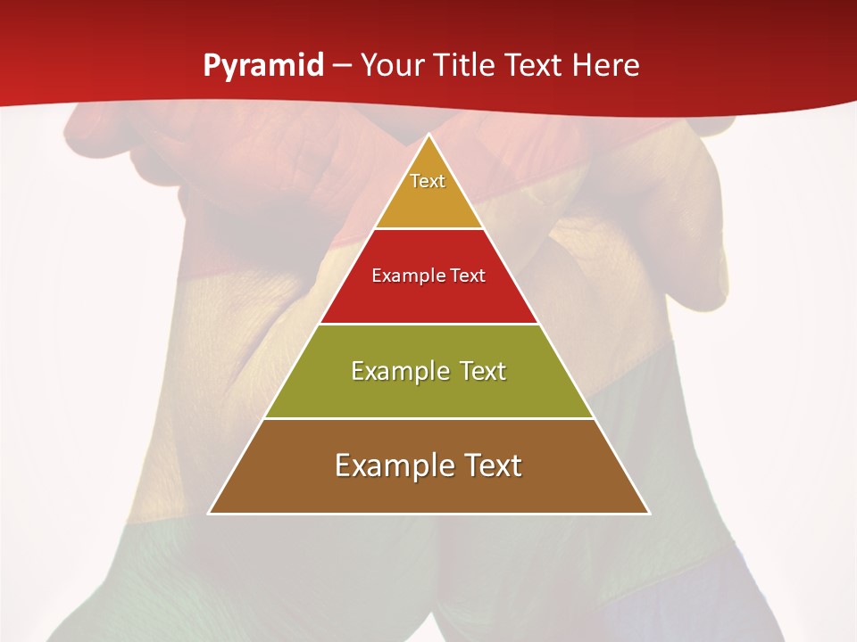 Victory Gesture Visibility PowerPoint Template
