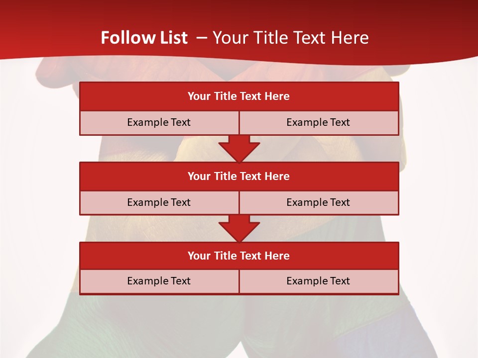 Victory Gesture Visibility PowerPoint Template