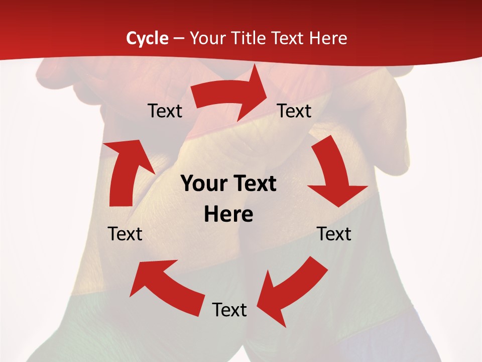 Victory Gesture Visibility PowerPoint Template