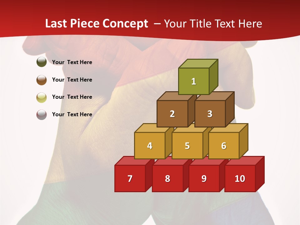 Victory Gesture Visibility PowerPoint Template