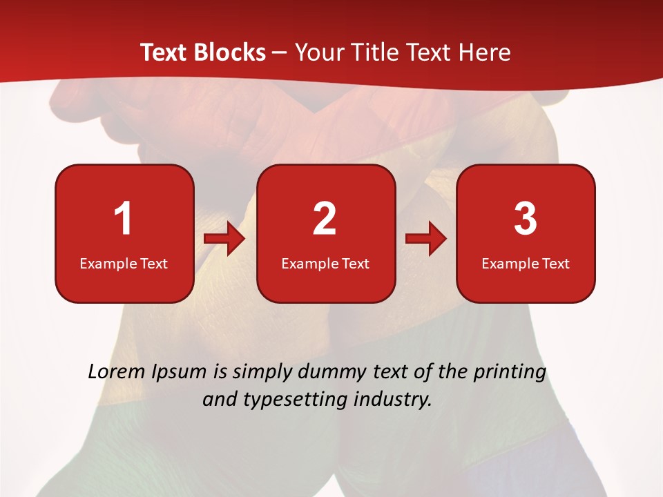 Victory Gesture Visibility PowerPoint Template