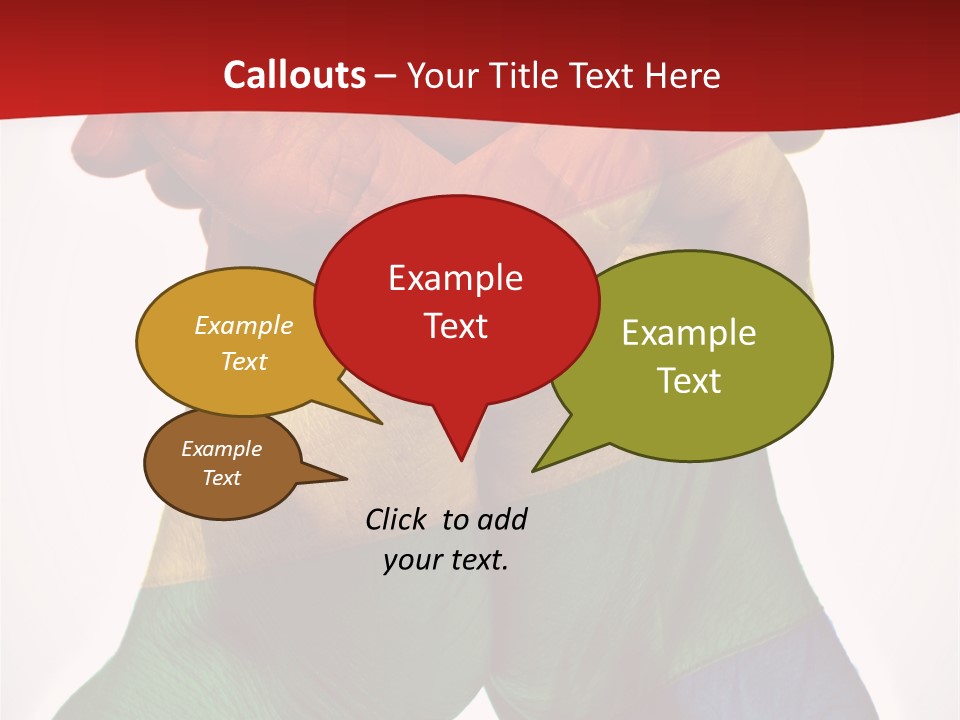 Victory Gesture Visibility PowerPoint Template