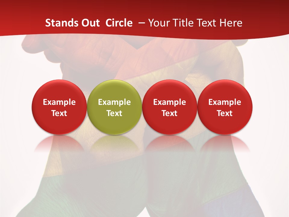 Victory Gesture Visibility PowerPoint Template