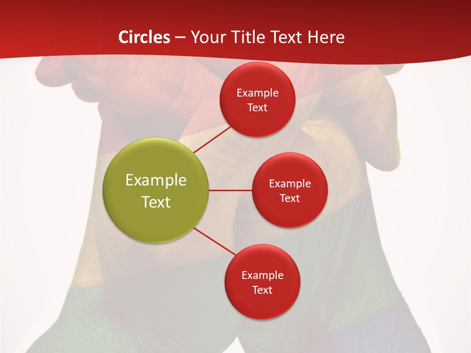 Victory Gesture Visibility PowerPoint Template