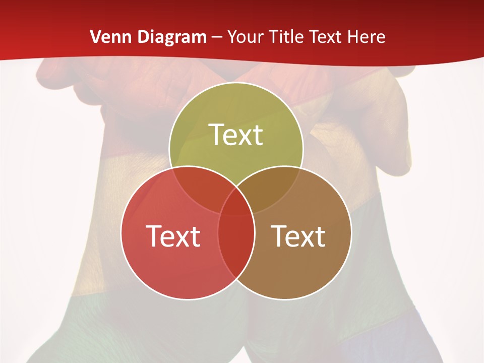 Victory Gesture Visibility PowerPoint Template