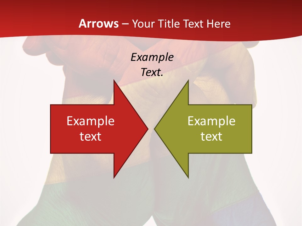 Victory Gesture Visibility PowerPoint Template