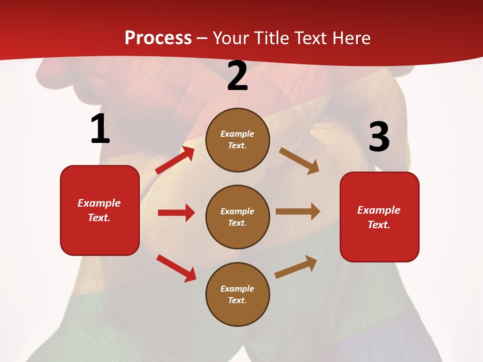 Victory Gesture Visibility PowerPoint Template