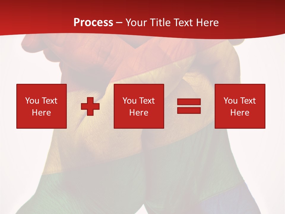Victory Gesture Visibility PowerPoint Template