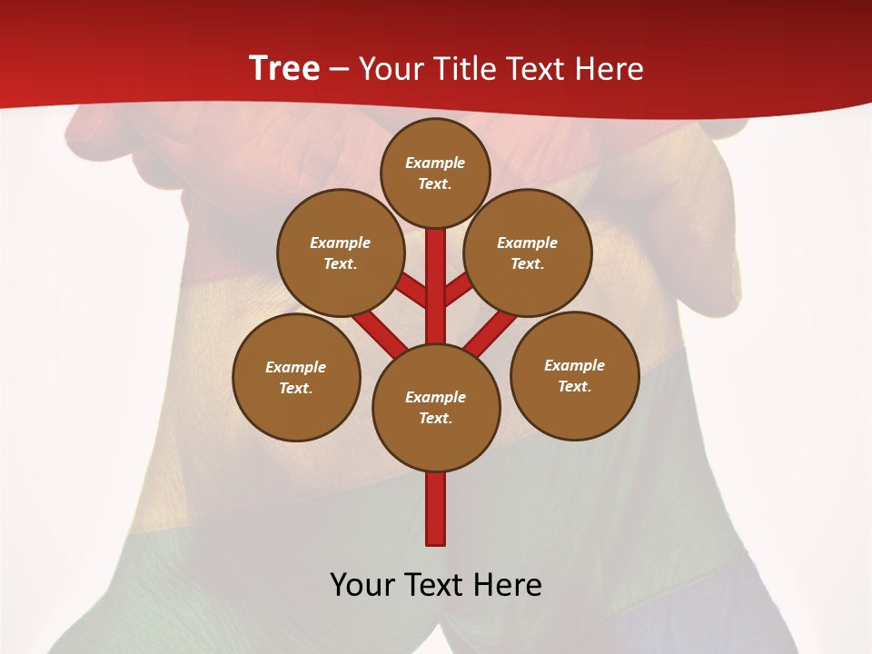Victory Gesture Visibility PowerPoint Template