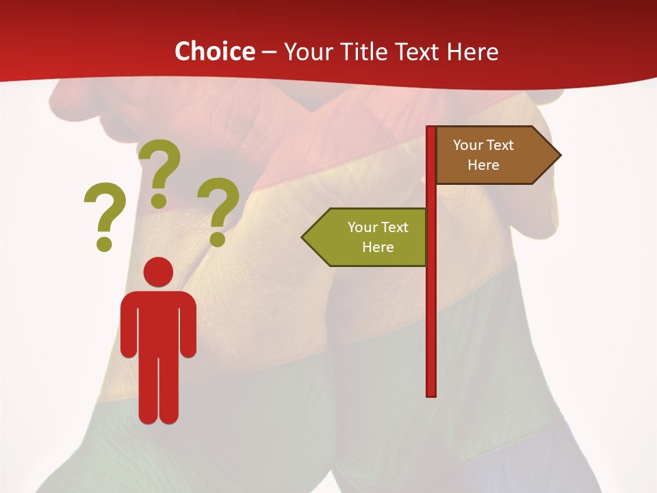 Victory Gesture Visibility PowerPoint Template