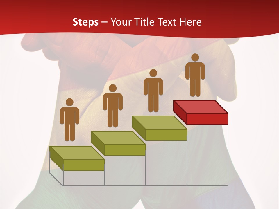 Victory Gesture Visibility PowerPoint Template