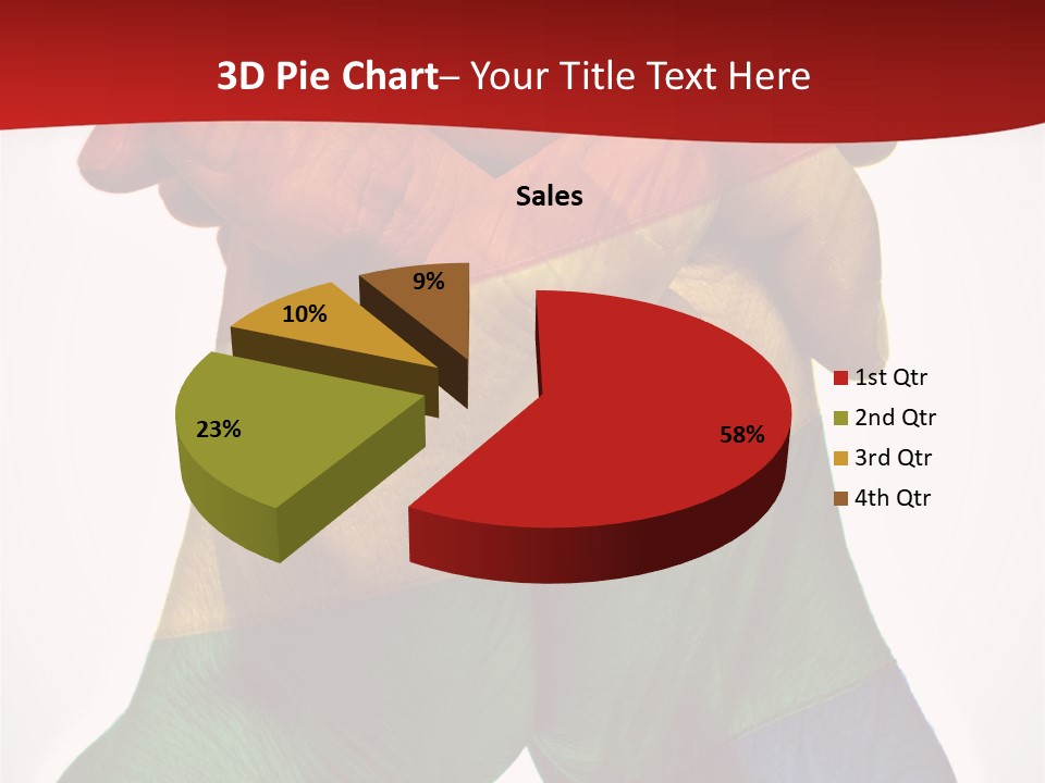 Victory Gesture Visibility PowerPoint Template