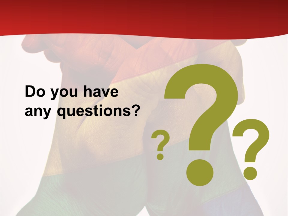 Victory Gesture Visibility PowerPoint Template