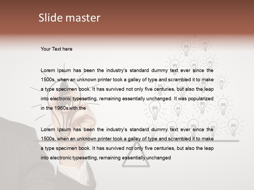 Lamp Leadership Plan PowerPoint Template