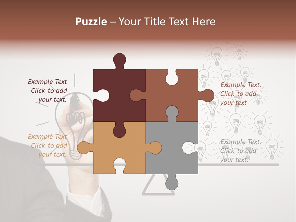 Lamp Leadership Plan PowerPoint Template