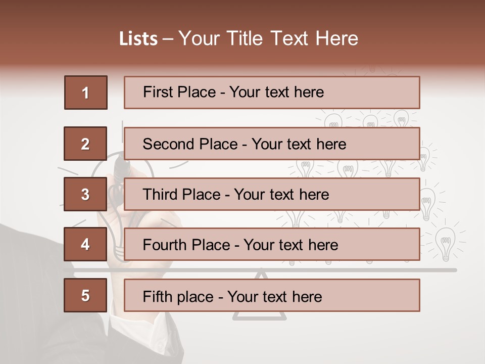 Lamp Leadership Plan PowerPoint Template