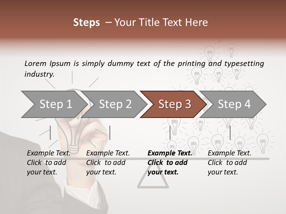 Lamp Leadership Plan PowerPoint Template