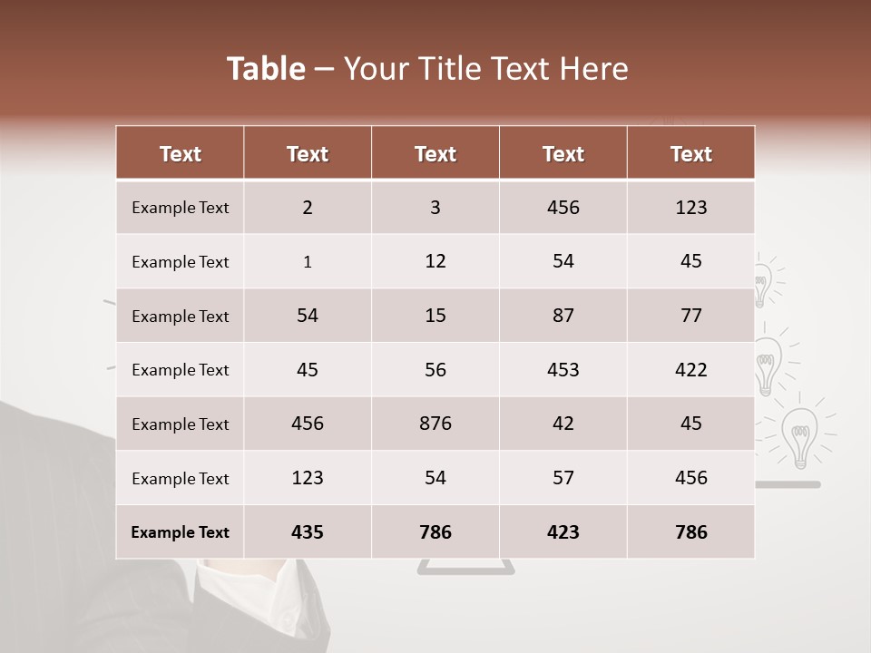 Lamp Leadership Plan PowerPoint Template