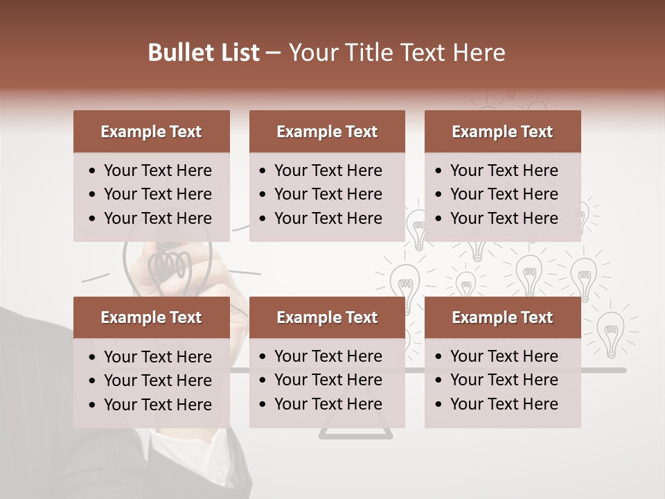Lamp Leadership Plan PowerPoint Template