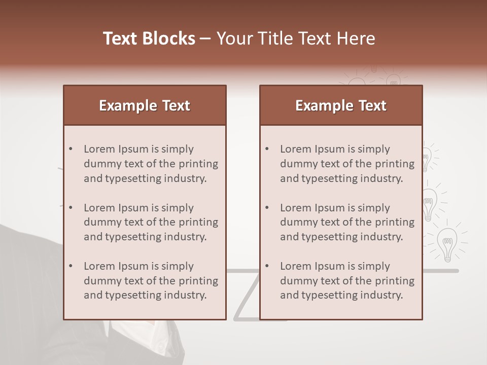 Lamp Leadership Plan PowerPoint Template