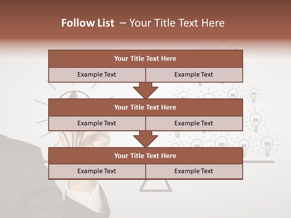 Lamp Leadership Plan PowerPoint Template