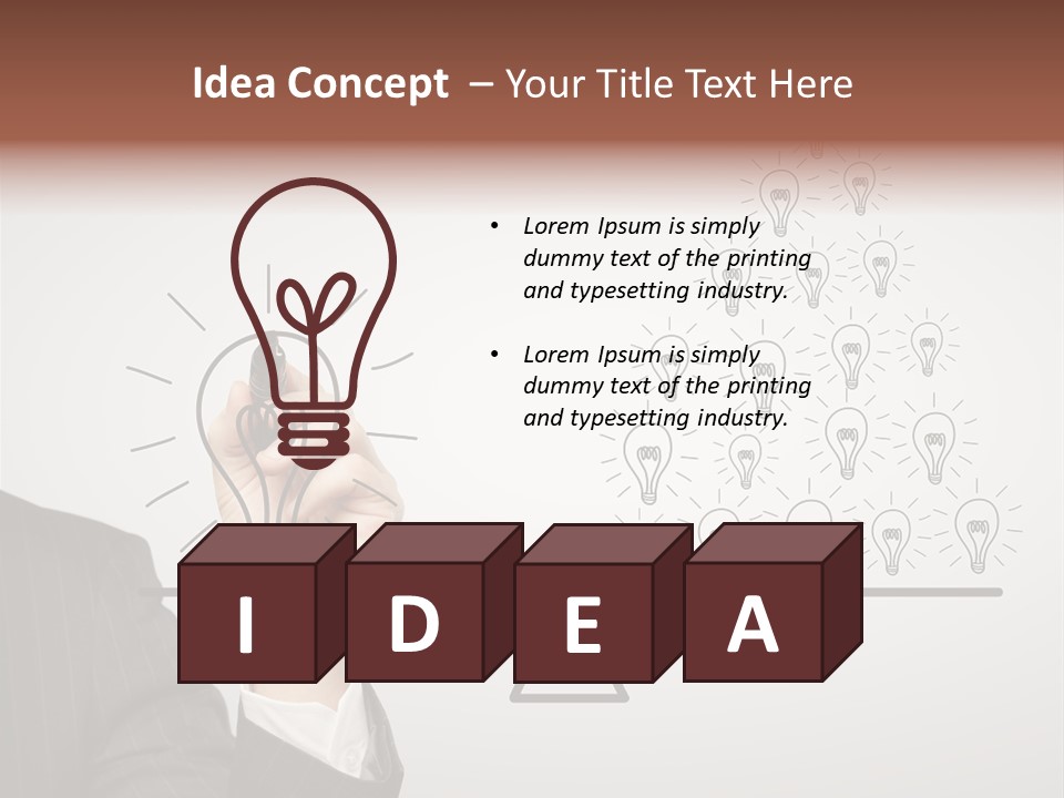 Lamp Leadership Plan PowerPoint Template