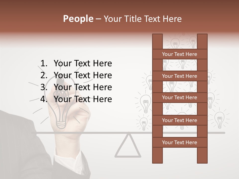 Lamp Leadership Plan PowerPoint Template
